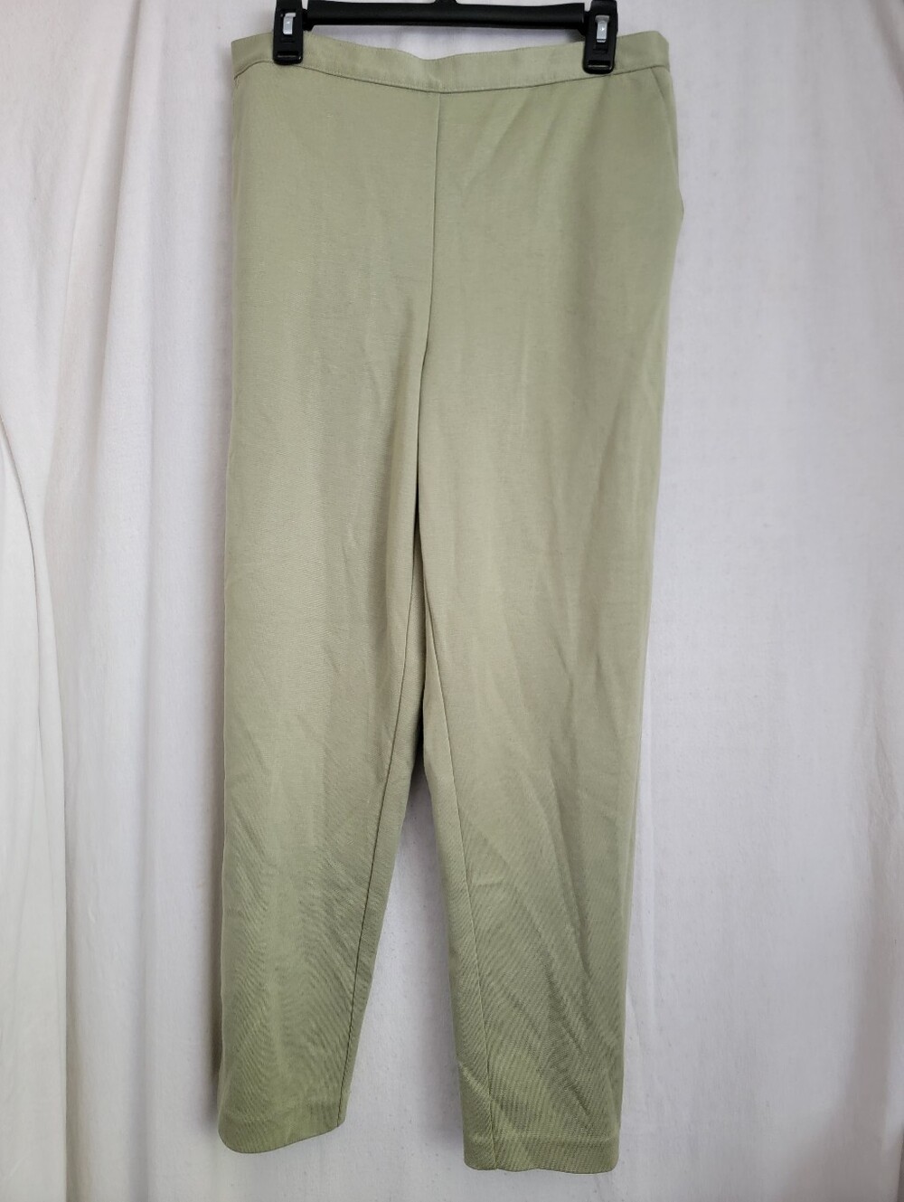 Alfred Dunner Light Olive Straight Leg Pull-On Pants